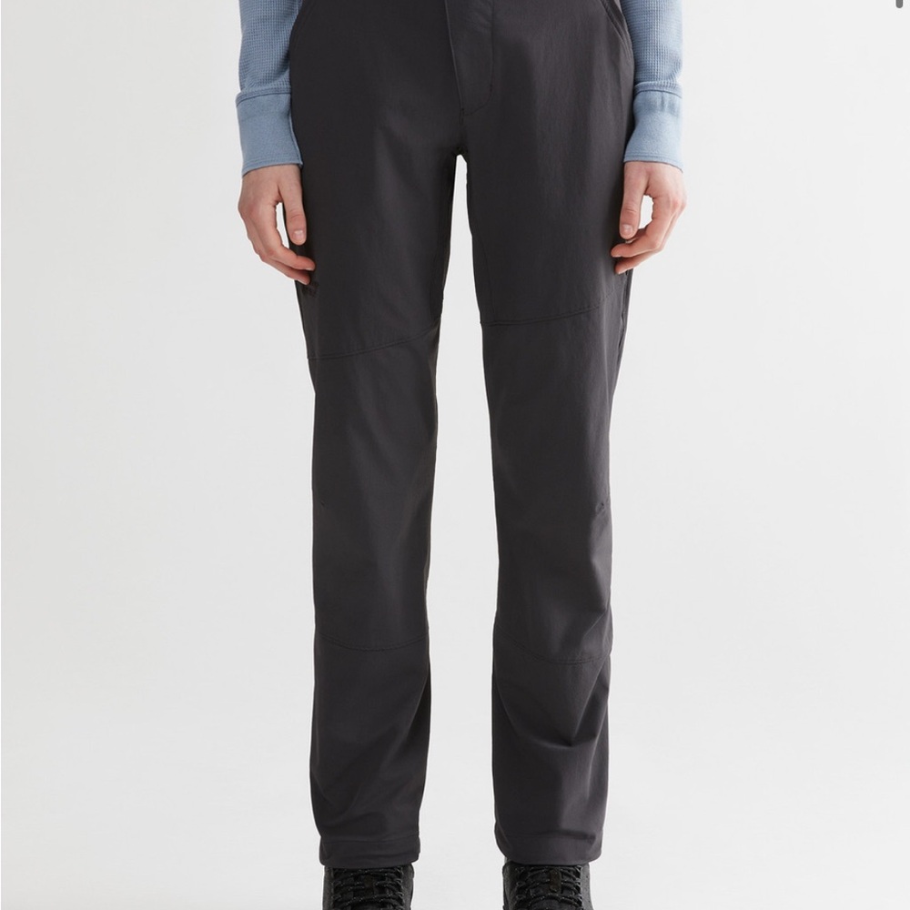 Gray Straight-Leg Hiking Pants